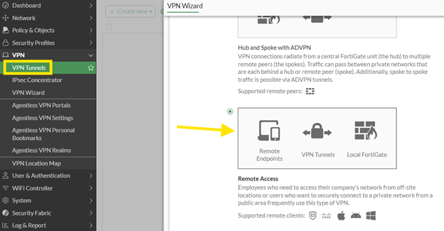 remote access template
